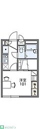 レオパレスヒルズ笹下 1Kの間取図画像
