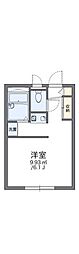 レオパレス宮崎 1Kの間取図画像
