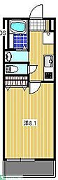 メゾンさつき 1Kの間取図画像