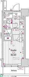 ガーラ・グランディ横濱関内 1Kの間取図画像