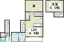Kawasaki.N 1SLDKの間取図画像
