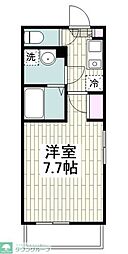 リブアクシス 1Kの間取図画像