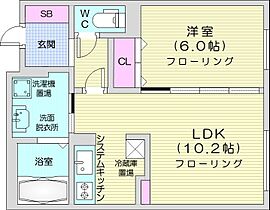 北海道札幌市西区八軒三条西2丁目（賃貸マンション1LDK・4階・38.81㎡） その2