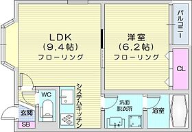 北海道札幌市北区新川西一条3丁目（賃貸アパート1LDK・2階・35.64㎡） その2