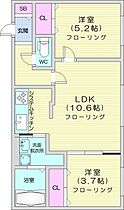 Halenix 札幌医大前  ｜ 北海道札幌市中央区南二条西18丁目（賃貸マンション2LDK・1階・46.01㎡） その2