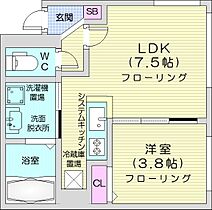 PRIMECOURT北円山  ｜ 北海道札幌市中央区北六条西25丁目3-4（賃貸マンション1DK・1階・28.06㎡） その2