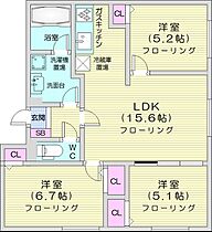 BRIGHT GARDEN 209  ｜ 北海道札幌市東区北二十条東9丁目（賃貸マンション3LDK・4階・68.86㎡） その2