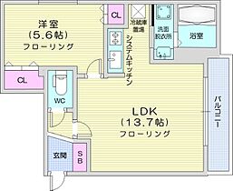 HS312  ｜ 北海道札幌市豊平区平岸三条12丁目（賃貸マンション1LDK・3階・34.72㎡） その2