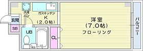 スタジオシティ  ｜ 北海道札幌市北区北十五条西4丁目1-30（賃貸マンション1K・6階・24.15㎡） その2