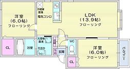 間取図画像 2LDK
