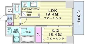 北海道札幌市北区北二十三条西2丁目（賃貸マンション1LDK・7階・32.97㎡） その2