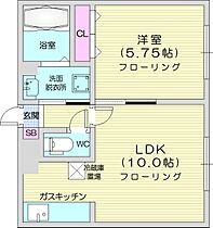 北海道札幌市北区北二十四条西17丁目（賃貸マンション1LDK・3階・34.50㎡） その2