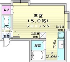 北海道札幌市北区北二十九条西7丁目（賃貸アパート1K・3階・20.80㎡） その2