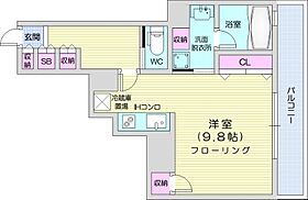 PRIMEURBAN札幌RIVERFRONT  ｜ 北海道札幌市中央区南九条西1丁目（賃貸マンション1R・11階・33.29㎡） その2