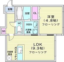 グランディーN22  ｜ 北海道札幌市東区北二十二条東1丁目（賃貸マンション1LDK・1階・33.88㎡） その2