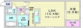 エアフォルク学園前  ｜ 北海道札幌市豊平区平岸二条1丁目（賃貸マンション1LDK・4階・35.20㎡） その2