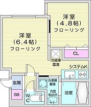 サクラブール澄川  ｜ 北海道札幌市南区澄川三条4丁目（賃貸マンション1LDK・2階・31.12㎡） その2