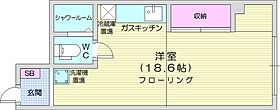 越山コーポラス  ｜ 北海道札幌市北区北二十三条西4丁目（賃貸マンション1K・4階・30.28㎡） その2