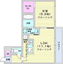 北海道札幌市北区北二十一条西7丁目（賃貸マンション1LDK・5階・36.88㎡） その2