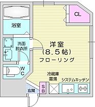 北海道札幌市北区麻生町4丁目（賃貸マンション1R・2階・23.43㎡） その2