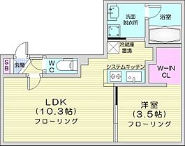 angelot　Nishino　1-2  ｜ 北海道札幌市西区西野一条2丁目（賃貸マンション1LDK・3階・33.83㎡） その2