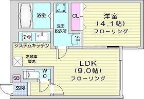 グランフォレスト  ｜ 北海道札幌市白石区本郷通11丁目北（賃貸マンション1LDK・4階・29.60㎡） その2