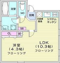 カーサ北16条  ｜ 北海道札幌市東区北十六条東3丁目（賃貸アパート1LDK・3階・32.34㎡） その2