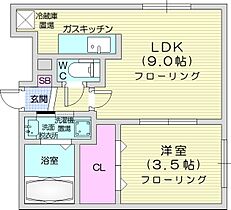 リベルタ桑園  ｜ 北海道札幌市中央区北七条西15丁目（賃貸マンション1LDK・4階・30.06㎡） その2