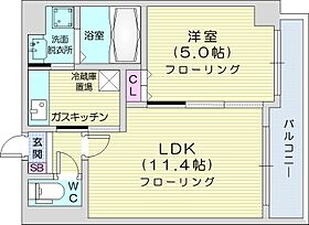 る・ぱれ北5条  ｜ 北海道札幌市中央区北五条西18丁目（賃貸マンション1LDK・2階・36.10㎡） その2