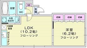 Lクルーザー  ｜ 北海道札幌市北区北二十条西6丁目（賃貸マンション1LDK・2階・37.55㎡） その2