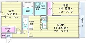 RESIDENCESHINMEI新道東  ｜ 北海道札幌市東区北三十三条東10丁目（賃貸マンション2LDK・2階・51.50㎡） その2