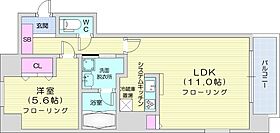 北海道札幌市北区北二十七条西4丁目（賃貸マンション1LDK・9階・44.20㎡） その2