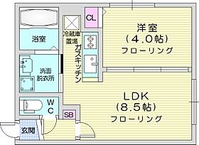 北海道札幌市東区北四十一条東12丁目（賃貸マンション1LDK・2階・27.93㎡） その2