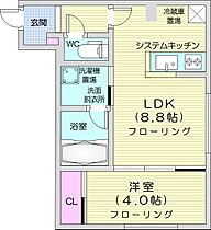 Sanremo豊平  ｜ 北海道札幌市豊平区豊平四条12丁目（賃貸マンション1LDK・4階・30.39㎡） その2