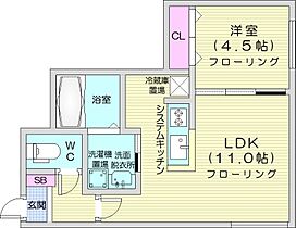 Mフラット  ｜ 北海道札幌市豊平区月寒西一条6丁目（賃貸マンション1LDK・2階・35.70㎡） その2