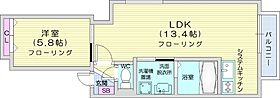 PRIME2.1  ｜ 北海道札幌市中央区北二条東1丁目（賃貸マンション1LDK・8階・44.58㎡） その2