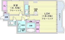 メルバＮ14  ｜ 北海道札幌市北区北十四条西2丁目（賃貸マンション1LDK・6階・52.64㎡） その2