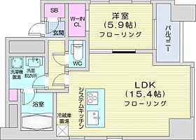 プライムメゾン大通公園  ｜ 北海道札幌市中央区大通西6丁目（賃貸マンション1LDK・4階・54.44㎡） その2