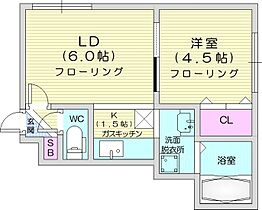 北海道札幌市北区麻生町1丁目（賃貸アパート1DK・2階・26.84㎡） その2