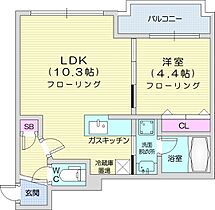 nordesta旭ヶ丘  ｜ 北海道札幌市中央区南七条西25丁目7-3（賃貸マンション1LDK・2階・34.32㎡） その2