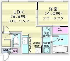 Alegria南8条  ｜ 北海道札幌市中央区南八条西9丁目（賃貸マンション1LDK・3階・30.13㎡） その2