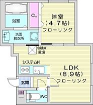 Verde Mantis  ｜ 北海道札幌市中央区南二条西27丁目（賃貸マンション1LDK・2階・31.54㎡） その2