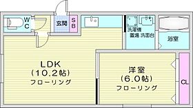 クレセールN18  ｜ 北海道札幌市東区北十八条東14丁目（賃貸マンション1LDK・3階・36.22㎡） その2