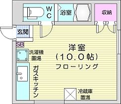 北海道札幌市北区麻生町2丁目2-17（賃貸マンション1R・1階・17.01㎡） その2