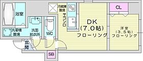 カーサベルタ  ｜ 北海道札幌市中央区南一条東7丁目（賃貸マンション1DK・7階・27.00㎡） その2