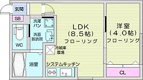 ラフィーネ東札幌  ｜ 北海道札幌市白石区東札幌四条6丁目（賃貸マンション1LDK・1階・28.80㎡） その2