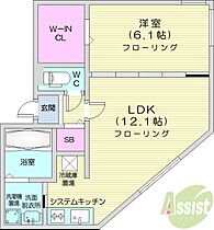 Resitrust  ｜ 北海道札幌市中央区南七条西2丁目（賃貸マンション1LDK・5階・44.28㎡） その2