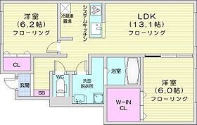 北海道札幌市北区屯田七条1丁目（賃貸アパート2LDK・1階・61.56㎡） その2