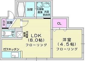 北海道札幌市東区北三十八条東6丁目（賃貸アパート1LDK・2階・28.78㎡） その2