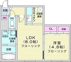 北海道札幌市北区北二十六条西4丁目（賃貸マンション1LDK・2階・31.05㎡） その2